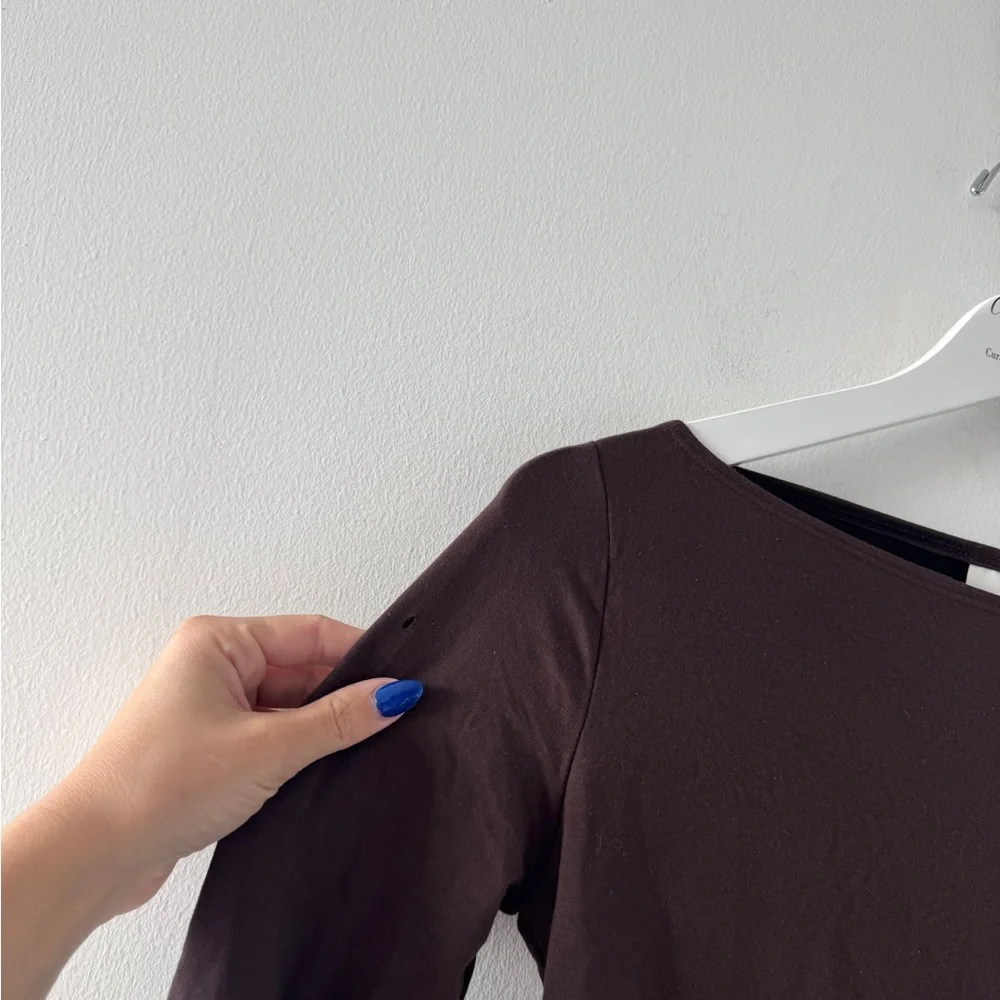 REFORMATION Nicola Knit Brown Blouse XS - Picture 5 of 6